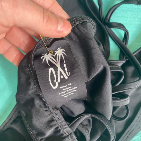 BNWT Cai Swimwear Black One Piece Size M - Picture 11 of 12